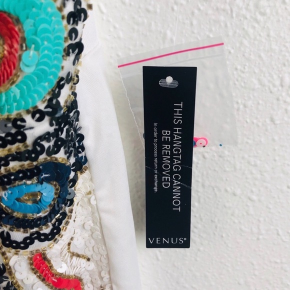 Venus | Beaded Sequined Colorful Fiesta Dress - Picture 5 of 7